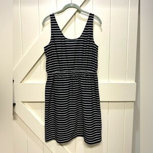 Ann Taylor LOFT Dress, Black & White, Size M